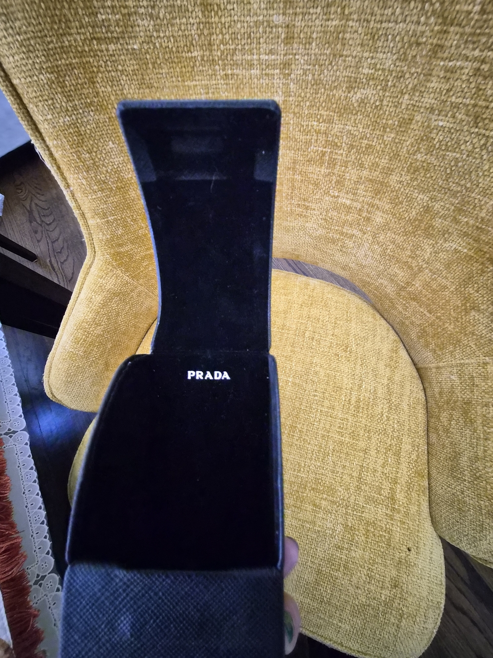 Prada Black Saffiano Leather Glasses Case - Picture 2 of 4
